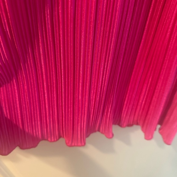 Good American Always Fits High Waist Plissé Fuchsia Pants  Sz 5/6 NWT 2x/3X - Picture 8 of 12